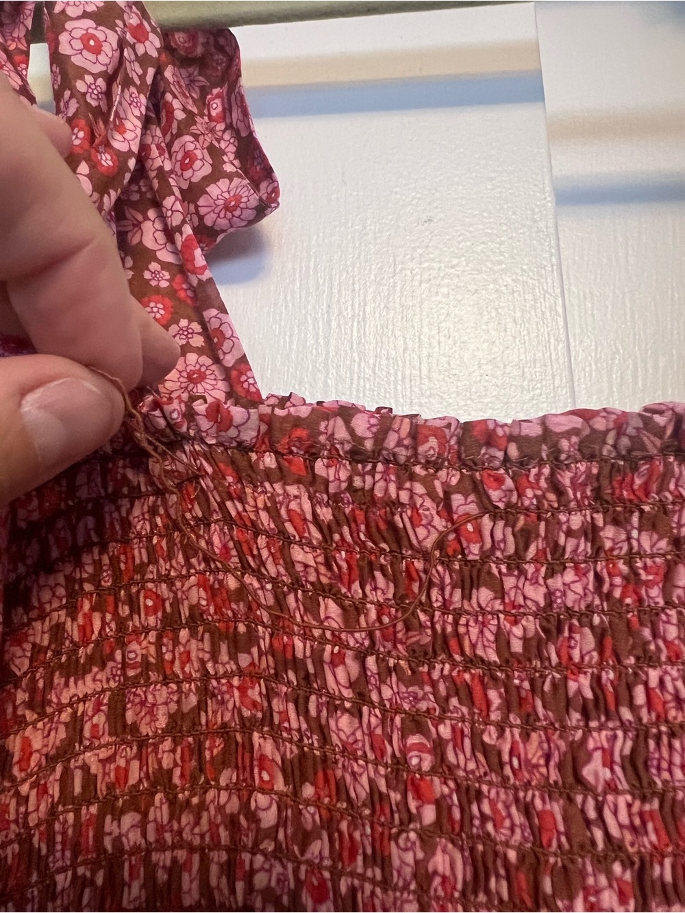 XiRENA Pink Floral Tie-Shoulder Maxi Dress - Picture 6 of 7
